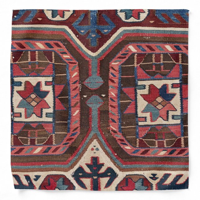 Tat Kilim Arizona Western Cowboy Style  Bandana (Front)