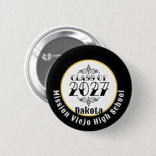 Tat Style Class of 2027 Graduation Button