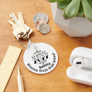 Tat Style Class of 2027 Photo Graduation Keychain