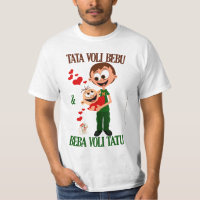 Tata Voli Bebu (Daddy Loves Baby) bela (white)