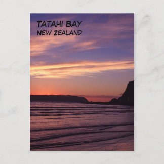 Tatahi Bay Sunset, New Zealand Postcard
