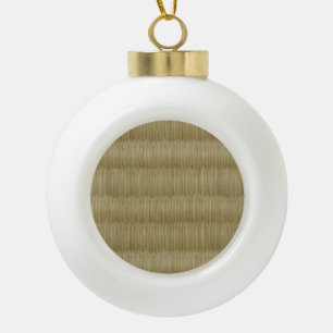 Tatami Mat 畳 2 Ceramic Ball Christmas Ornament