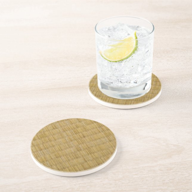 Tatami Mat 畳 Drink Coaster (Side)
