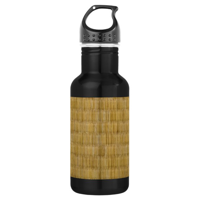 Tatami Mat 畳 Stainless Steel Water Bottle (Front)
