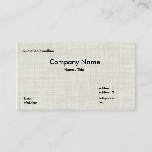 Tatami mat Business Card (Front)