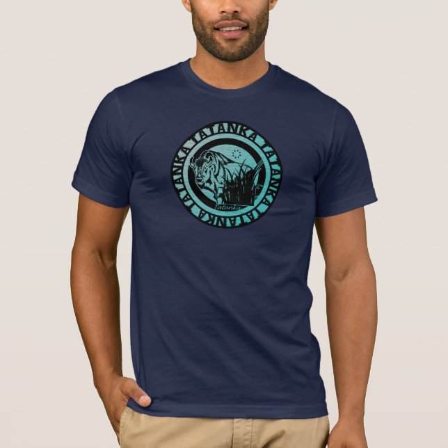 Tatanka (Buffalo) Blue Fade T-Shirt (Front)