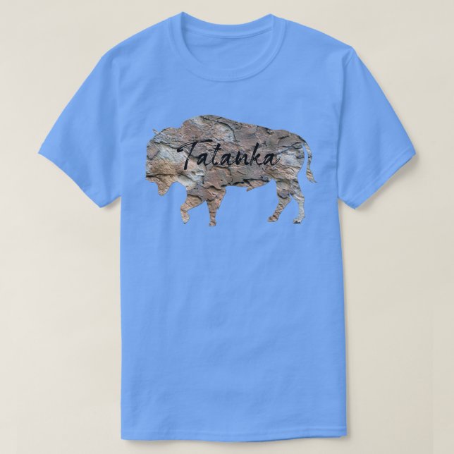 Tatanka Rock Hard Buffalo Bison  T-Shirt (Design Front)