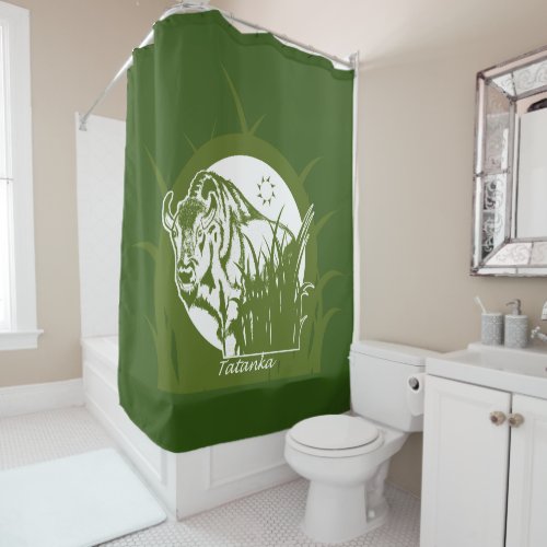Tatanka  shower curtain