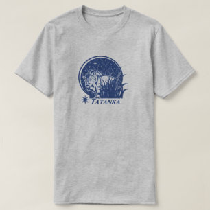 Tatanka Stars-American Buffalo/Bison Blue T-Shirt
