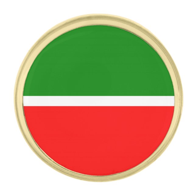 Tatarstan Gold Finish Lapel Pin (Front)