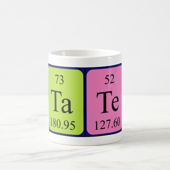 Tate periodic table name mug (Center)