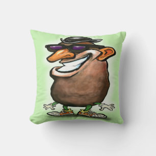 Tater Head Throw Pillow