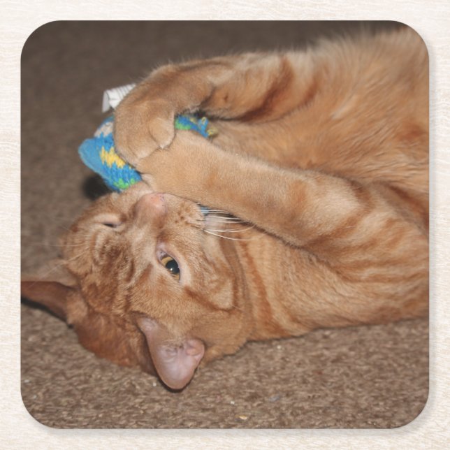 Tater Square Paper Coaster (Front)