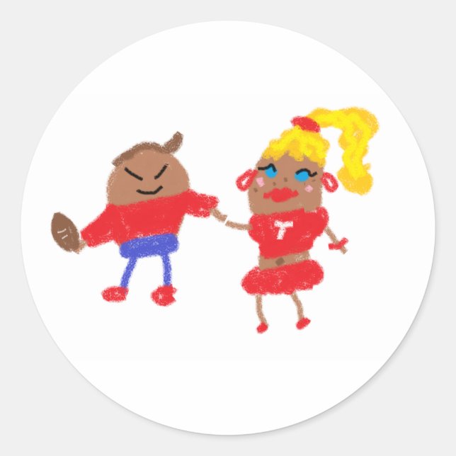 Tater Swift and Travis Kale Spudball  Classic Round Sticker (Front)