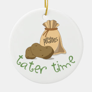 Tater Time Ceramic Ornament