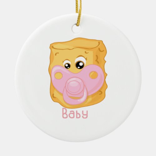 Tater Tot Baby Ceramic Ornament