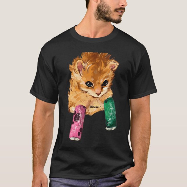 tater tot cat Tater Tot The Cat Tater Tot Bonkers  T-Shirt (Front)
