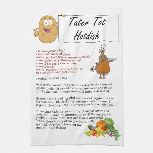 Tater Tot Hotdish Towel