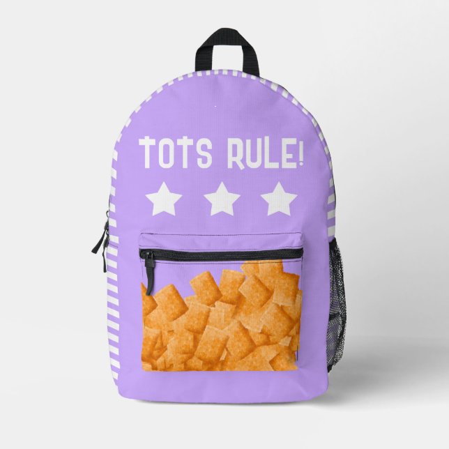 Tater Tot Lover Printed Backpack (Front)
