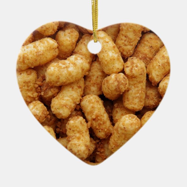 Tater Tots Ceramic Ornament (Front)