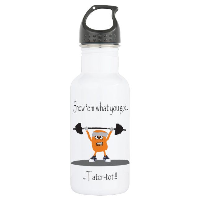 Tater-Tuff-Tot Stainless Steel Water Bottle (Front)