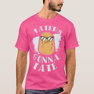 Taters Gonna Tate Cool Funny Potatoes Sunglasses T-Shirt