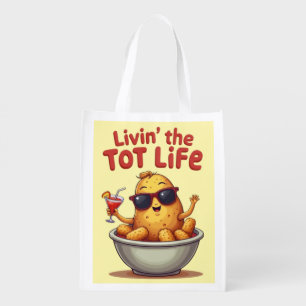 Taters Gonna Tate - Funny Potato Attitude Grocery Bag
