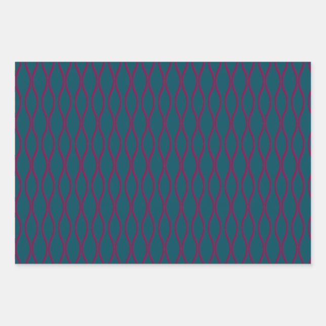 Tatewaku traditional Japanese pattern modern Wrapping Paper Sheets (Front)