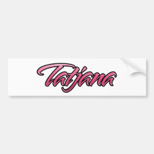 Tatjana faded pink Aufkleber Sticker