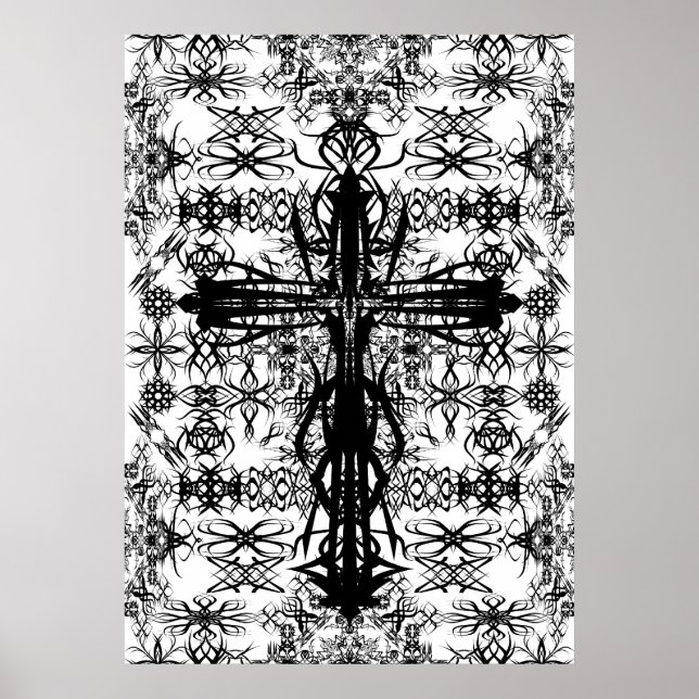 tatoo and cross poster (Front)