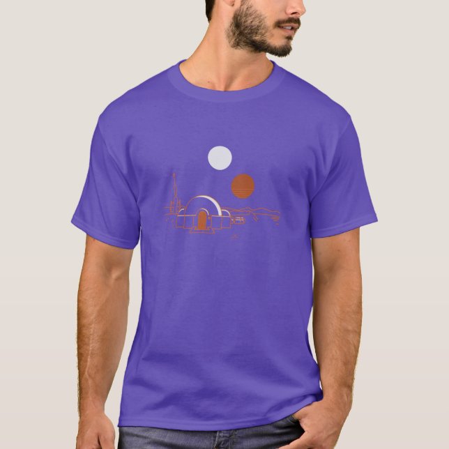 Tatooine vintage travel girl T-Shirt (Front)