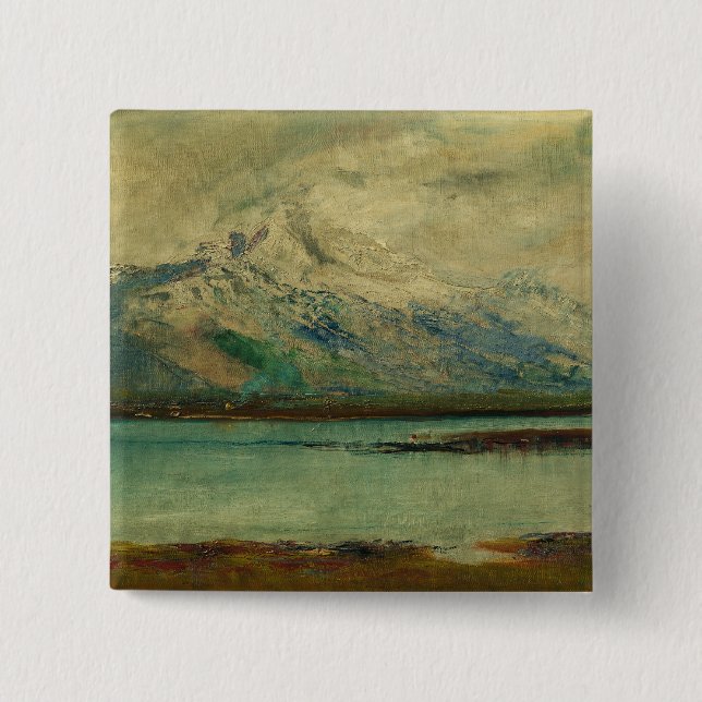 Tatra Mountain Landscape by Ladislav Mednyanszky Button (Front)