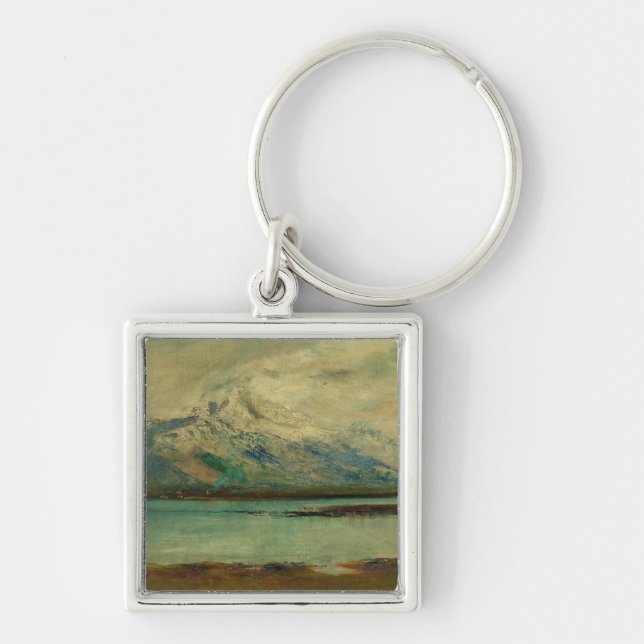 Tatra Mountain Landscape by Ladislav Mednyanszky Keychain (Front)