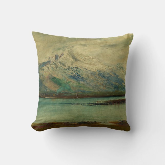 Tatra Mountain Landscape by Ladislav Mednyanszky Throw Pillow (Front)