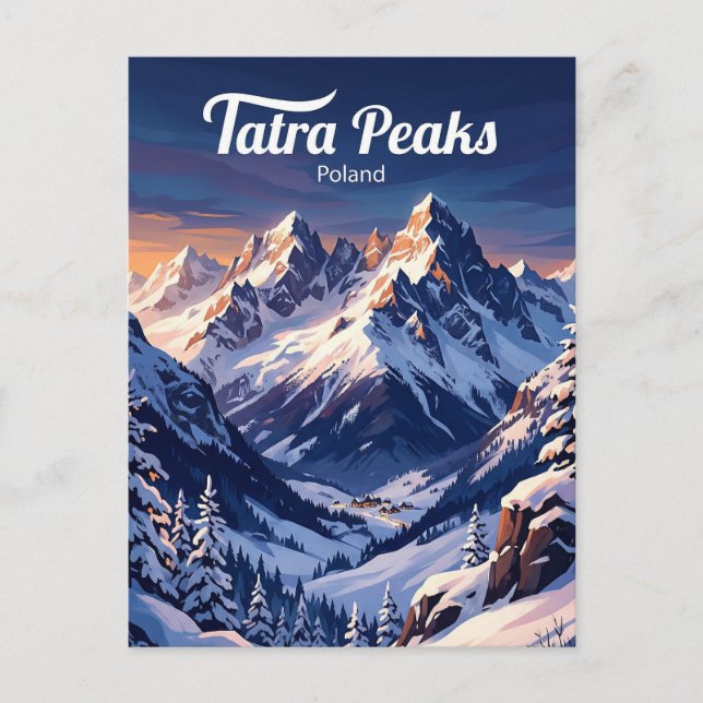 Tatra Mountains Poland Postcard (Front)