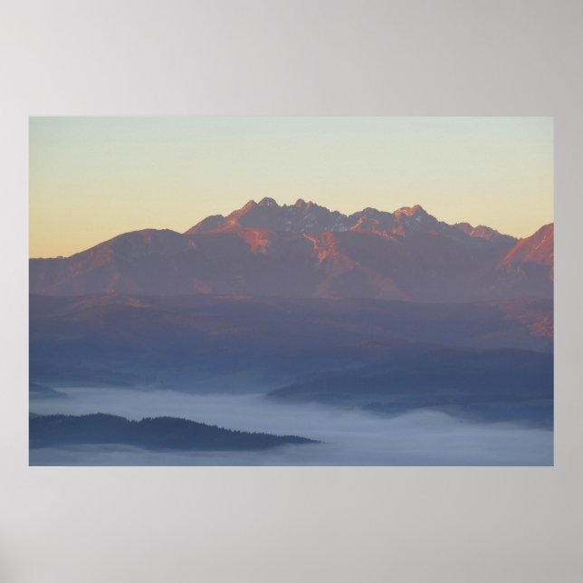 Tatras sunrise poster (Front)