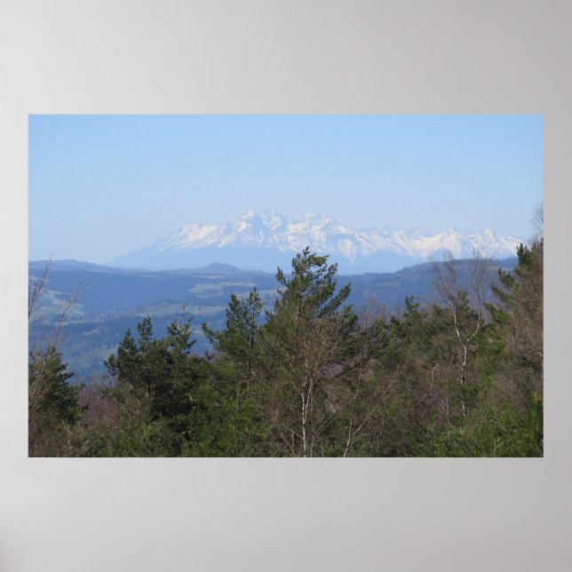 Tatras view from Beskid Sadecki Poster (Front)