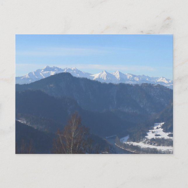 Tatras view from Beskids Postcard (Front)