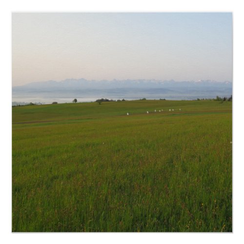 Tatras view from Beskids Poster