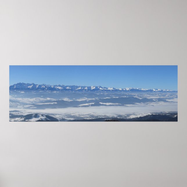 Tatras winter view from Gorce Poster (Front)
