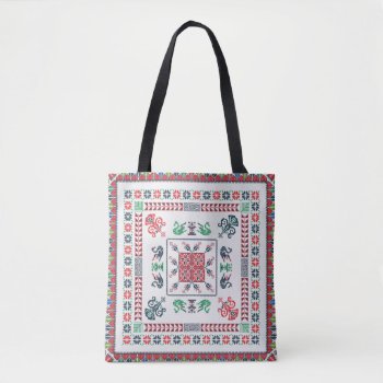 Tatreez Pattern  Tote Bag by RichardLaschon at Zazzle