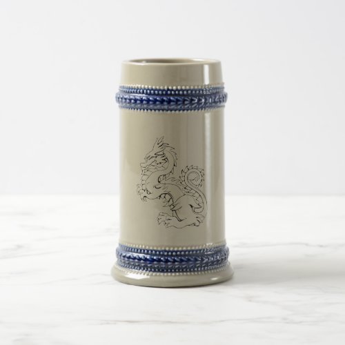 Tatsu Asian Dragon Are Fantasy Mythical Creatures  Beer Stein