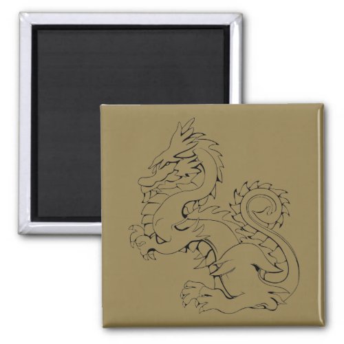 Tatsu Asian Dragon Are Fantasy Mythical Creatures Magnet