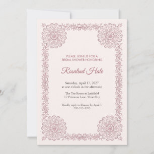 Tatted Doily Bridal Shower Invitation