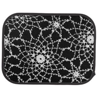 Tatted Lace Design Car Floor Mats