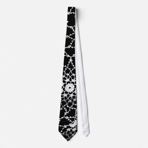 Tatted Lace Design Tie