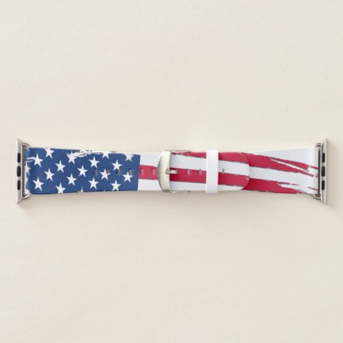 Tattered American Flag Apple Watch Band