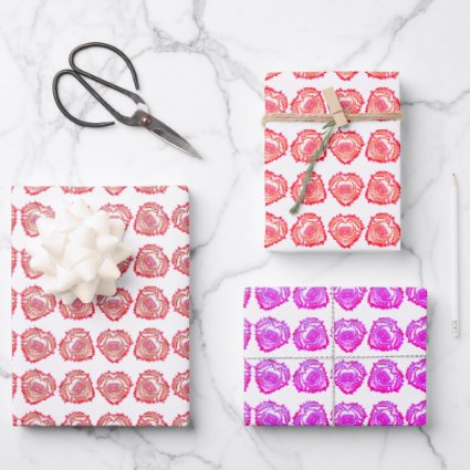 Tattered Edge Abstract Heart Art Pattern 