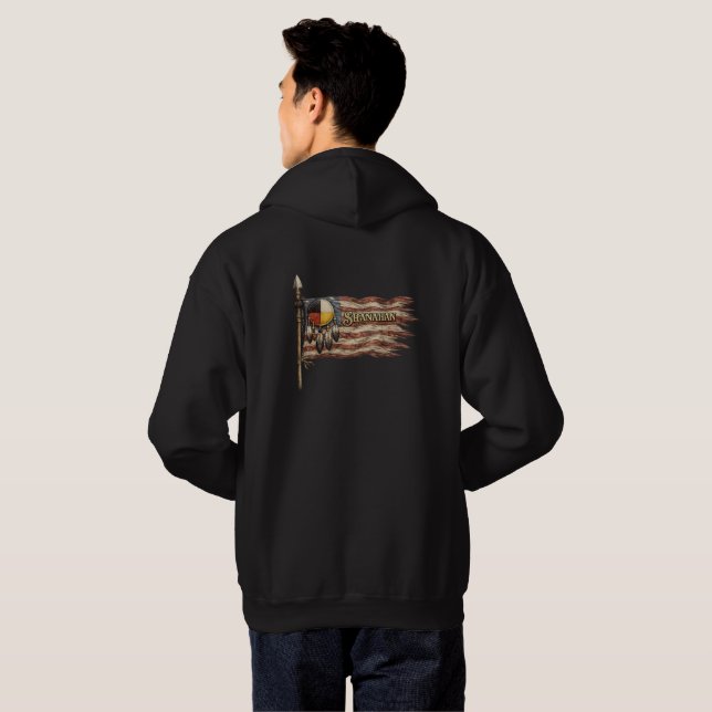 Tattered Flag Hoodie (Back Full)