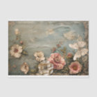 Tattered Floral, Lace butterfly, Dusty blue & Pink